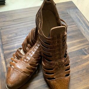 New Bed Stu Las Cruces Brown Leather Flats